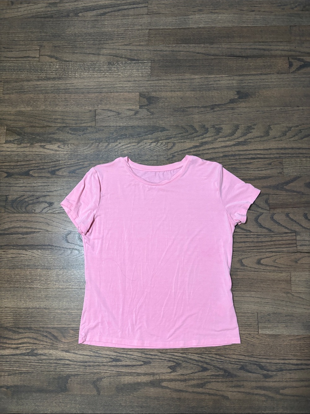Classic Pink Crewneck Women's Top